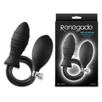 NS Novelties Renegade InflataPlay Inflatable Butt Plug 10.5cm Black