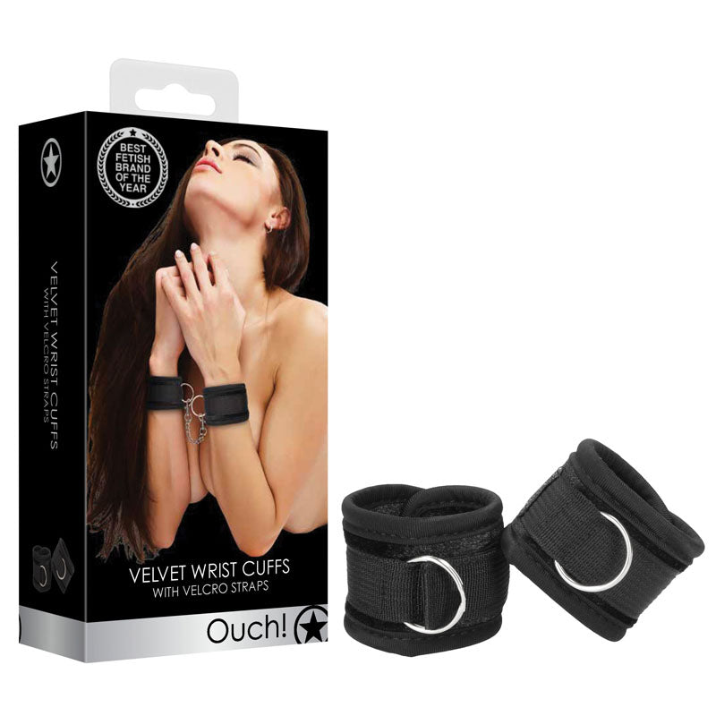 Shots Toys OUCH! Velvet & Velcro Adjustable Handcuffs Shots Toys Main image