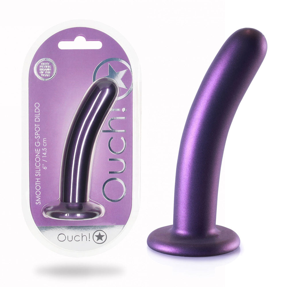 Shots Toys OUCH! Smooth Silicone G Spot Dildo 6 Inch Shots Toys Main image