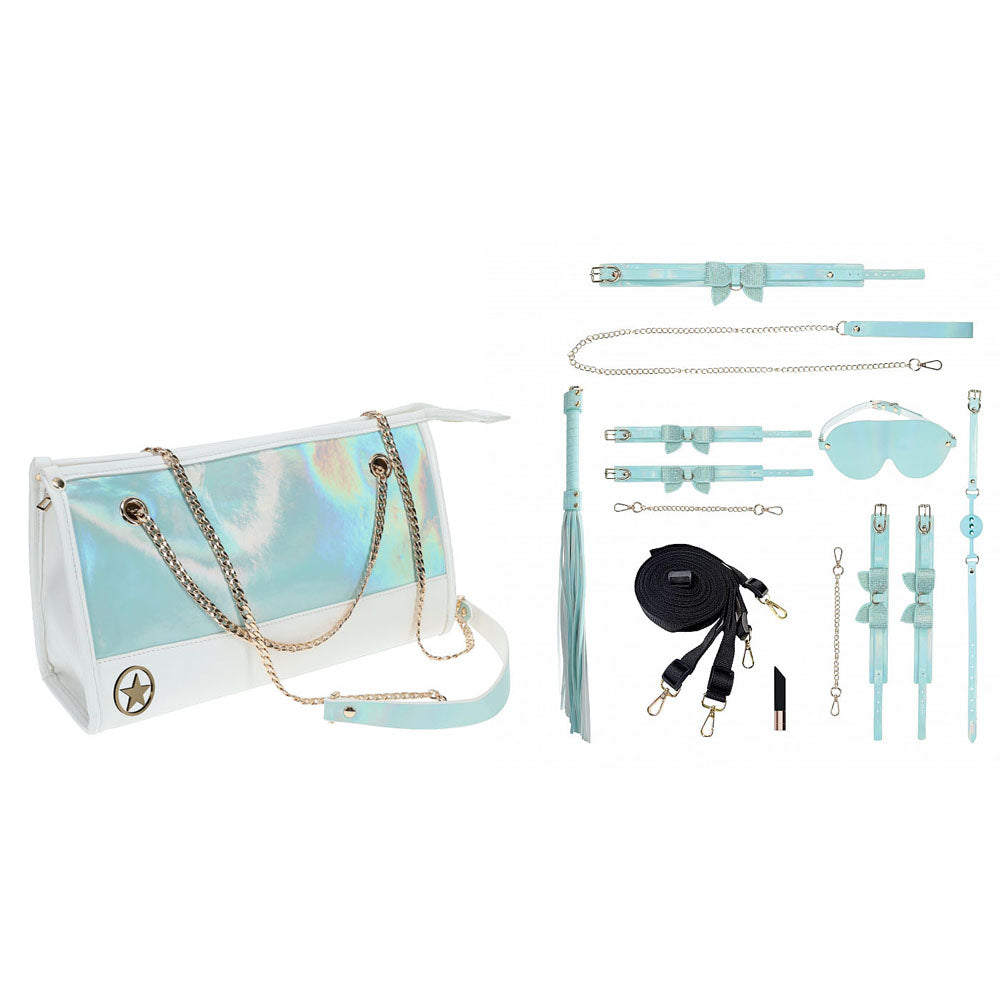 OUCH! Paris Collection Kit With Bag 8 Piece Kit Baby Blue Shots Toys Main image