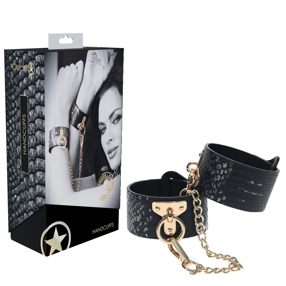 OUCH! Florence Collection Handcuffs Restraints Black Shots Toys