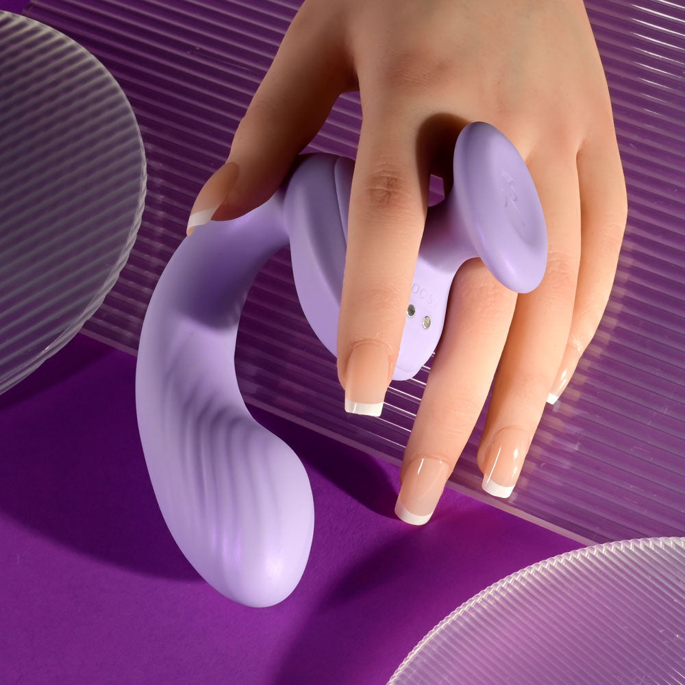 Playboy Pleasure REV ME UP USB Rechargeable Dual Motor Curved Vibrator Playboy Pleasure