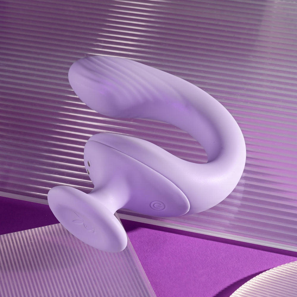 Playboy Pleasure REV ME UP USB Rechargeable Dual Motor Curved Vibrator Playboy Pleasure