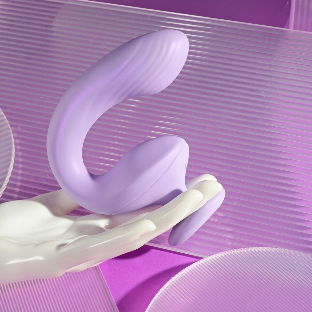 Playboy Pleasure REV ME UP USB Rechargeable Dual Motor Curved Vibrator Playboy Pleasure