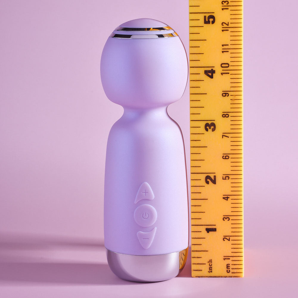 Playboy Pleasure ROYAL MINI USB Rechargeable Mini Wand Vibrator 12.5cm Playboy Pleasure