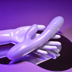 Playboy Pleasure BUMPING BUNNY USB Rechargeable Thrusting & Warming Rabbit Vibrator 22.9cm Playboy Pleasure