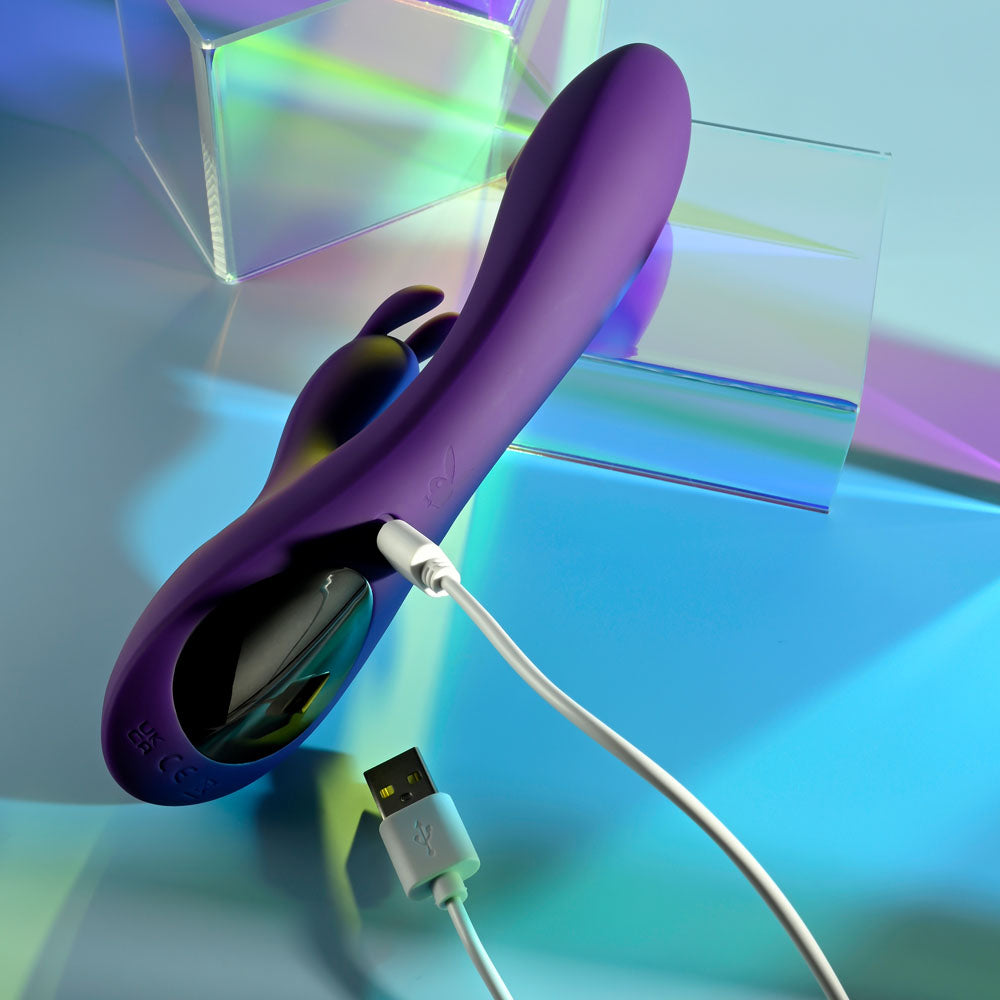 Playboy Pleasure ON REPEAT USB Rechargeable Rabbit Vibrator 19.7cm Playboy Pleasure