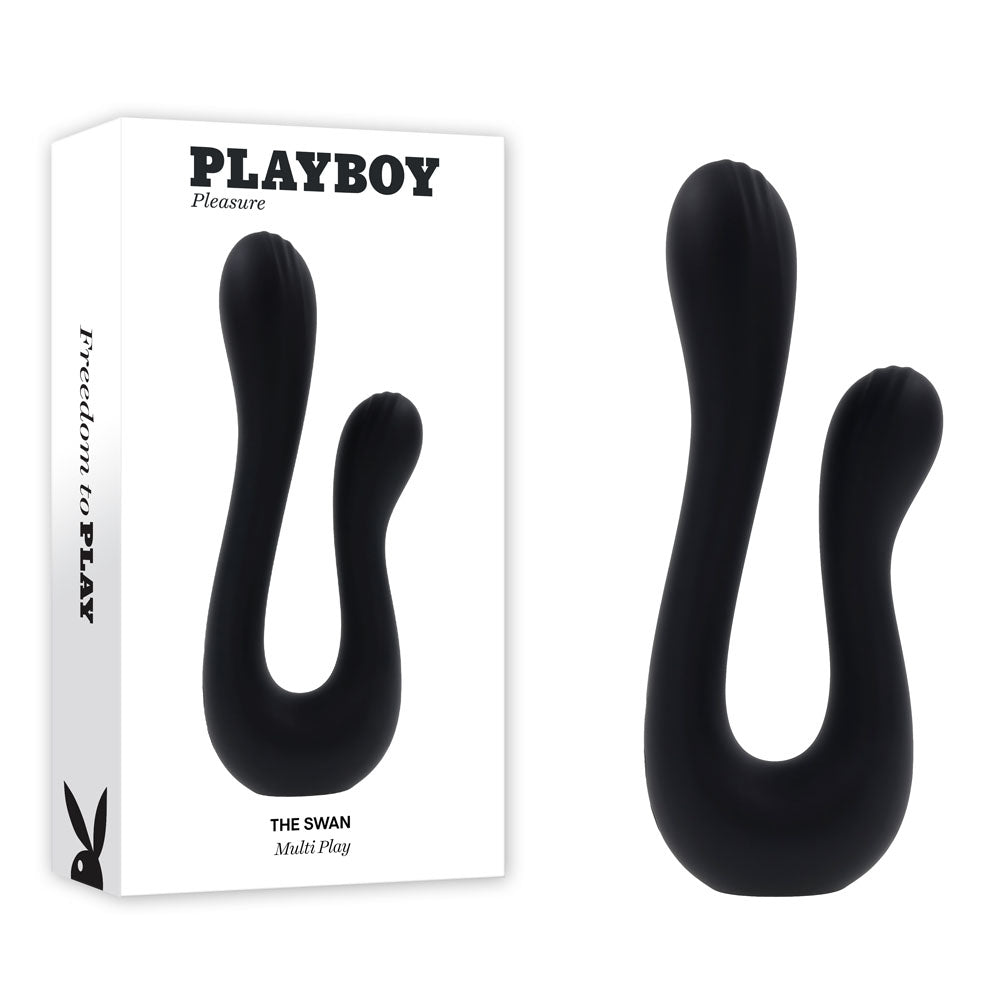 Playboy Pleasure THE SWAN USB Rechargeable Dual Ended Vibrator Playboy Pleasure Main image
