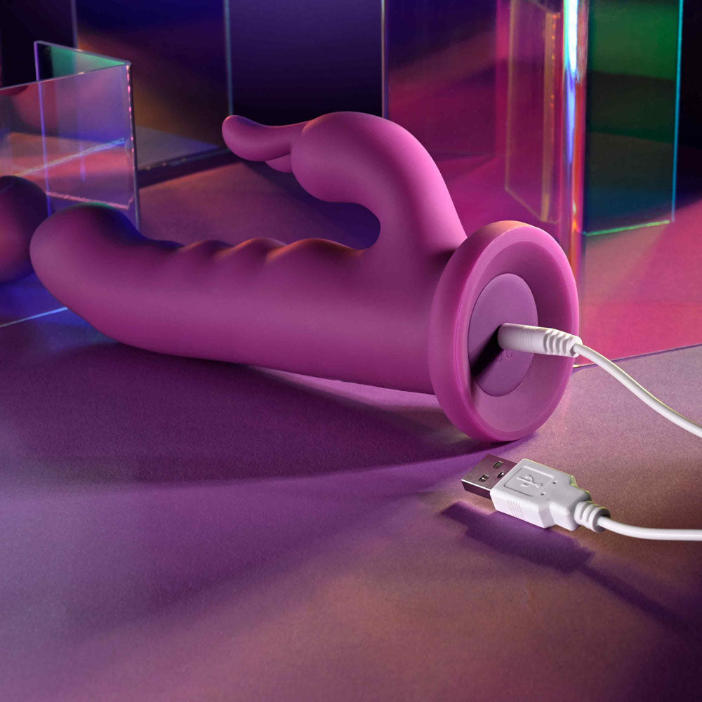 Playboy Pleasure FLUFFLE USB Rechargeable Rabbit Vibrator Playboy Pleasure