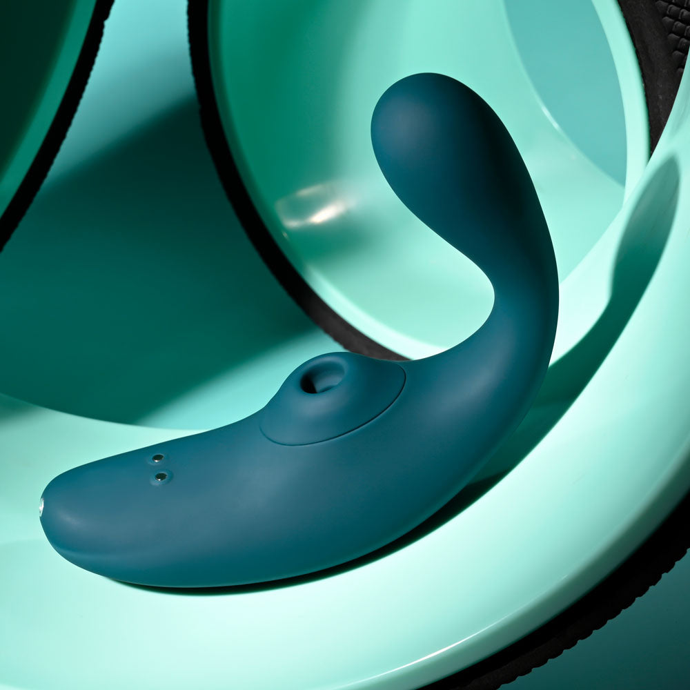 Playboy Pleasure CHARMER USB Rechargeable Vibrator With Clitoral Suction Playboy Pleasure