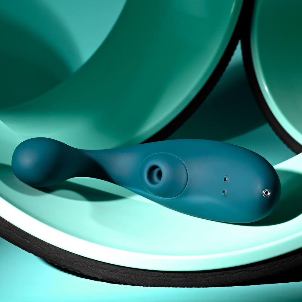 Playboy Pleasure CHARMER USB Rechargeable Vibrator With Clitoral Suction Playboy Pleasure