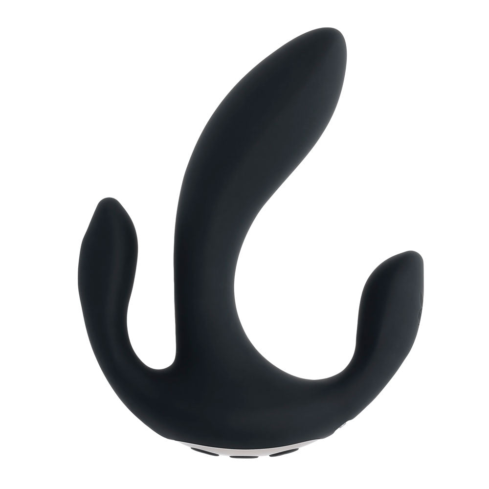 Playboy Pleasure TRIPLE THREAT USB Rechargeable Triple Probe Vibrator Playboy Pleasure