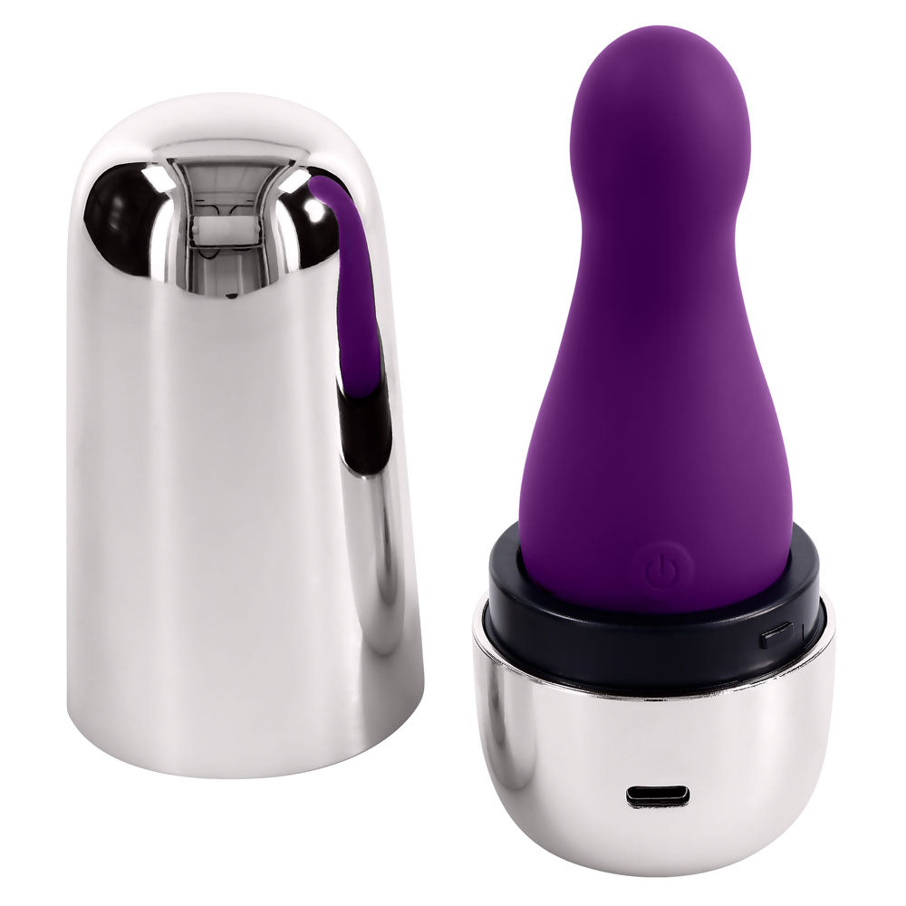 Playboy Pleasure THE JET SET Vibrator With Self Charging Case Secondary image