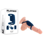 Playboy Pleasure JET PACK Dark Blue USB Rechargeable Vibrating Penis Harness