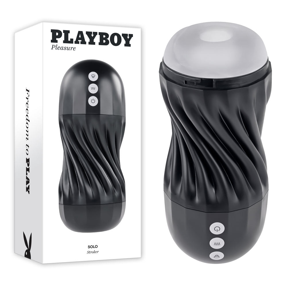 Playboy Pleasure SOLO USB Rechargeable Vibrating & Sucking Stroker Playboy Pleasure Main image