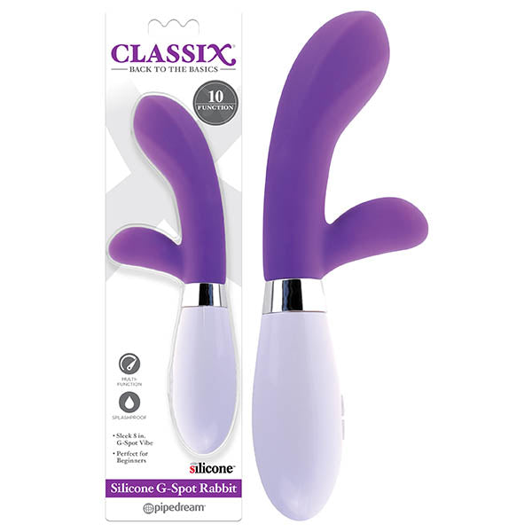 Classix Silicone G Spot Rabbit Rabbit Vibrator 8 Inch Pipedream Main image