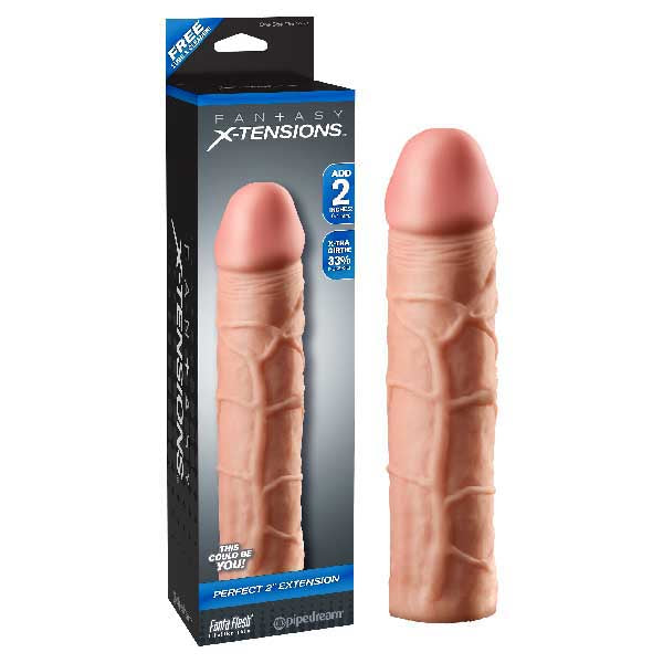 Pipedream Fantasy X Tensions Perfect Penis Extension Sleeve 2 Inch Pipedream