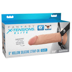 FX Elite 6'' Silicone Hollow Strap-On - Flesh - Flesh 15.2 cm Hollow Strap-On Pipedream