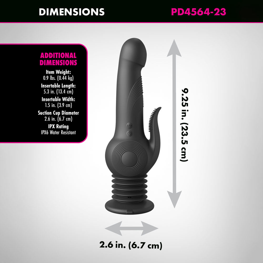 Fetish Fantasy Series Pogo Thruster USB Rechargeable Gyrating Rabbit Vibrator Secondary image