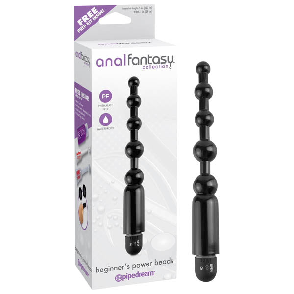 Pipedream Anal Fantasy Collection Beginner's Power Beads Vibrating Anal Beads 5 Inch Pipedream Main image