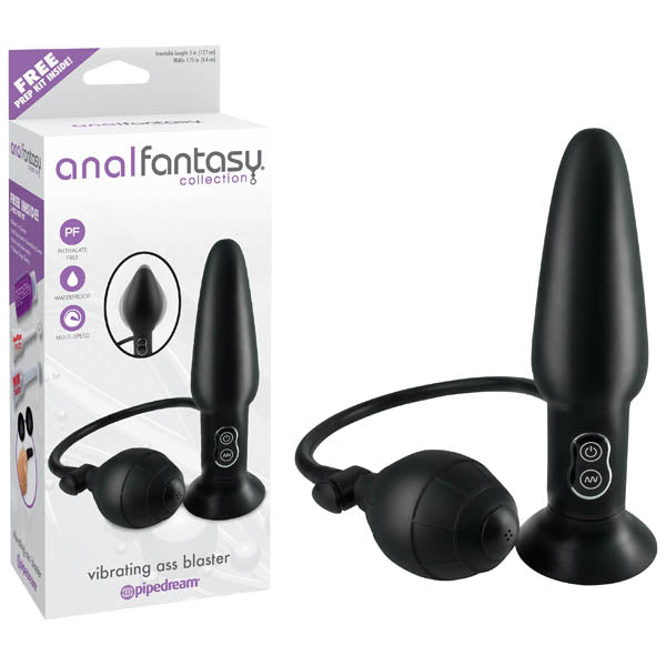 Pipedream Anal Fantasy Collection Vibrating Ass Blaster Inflatable Vibrating Butt Plug 4 Inch Pipedream Main image