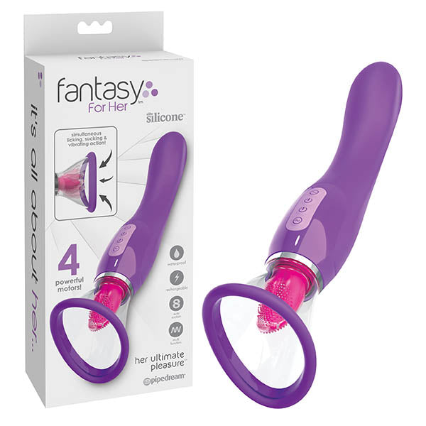 Pipedream Fantasy For Her Ultimate Pleasure USB Rechargeable Sucking & Flicking Stimulator Secondary image