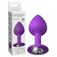 Pipedream Fantasy For Her Little Gem Medium Butt Plug With Jewel Base 8.1cm Pipedream