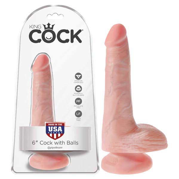 Pipedream King Cock Cock With Balls Dong 6 Inch Flesh Pipedream Main image