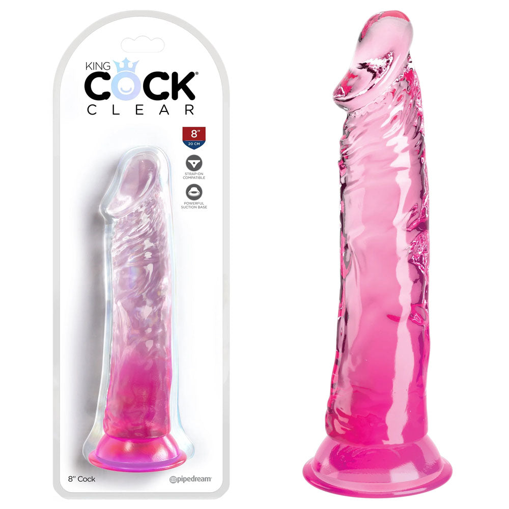 Pipedream King Cock Clear Cock Dong 8 Inch Secondary image