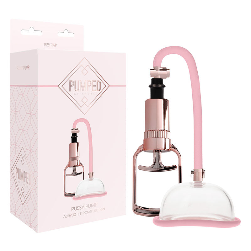 Shots Toys Pumped Pussy Pump Vagina Pump Rose Pink