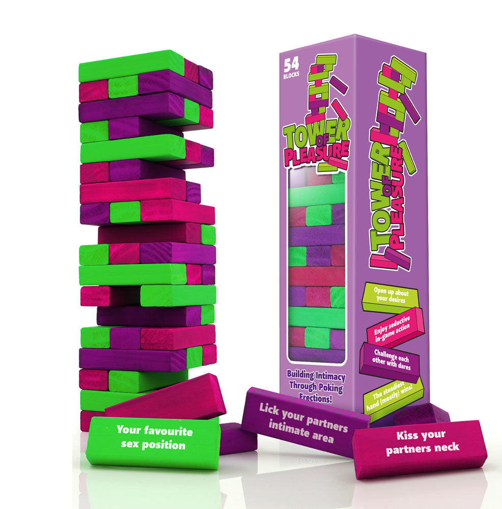Creative Conceptions Tower of Pleasure Couples Tumbling Tower Game Creative Conceptions