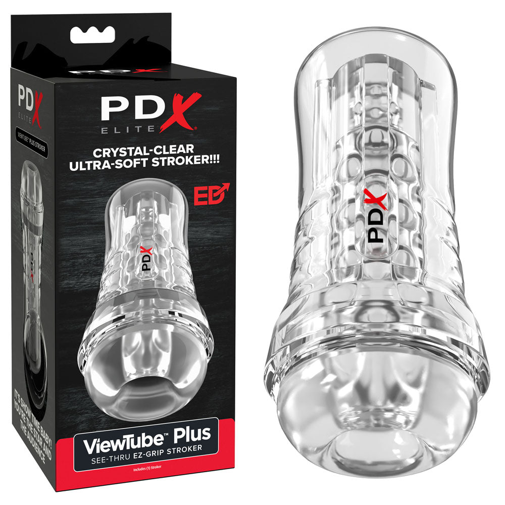 Pipedream PDX Elite ViewTube EZ Grip Stroker Clear Pipedream