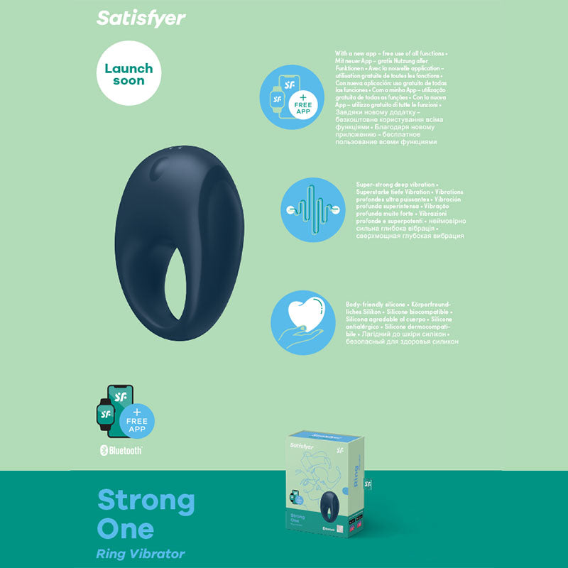Satisfyer Strong One App Controlled Vibrating Cock Ring Satisfyer