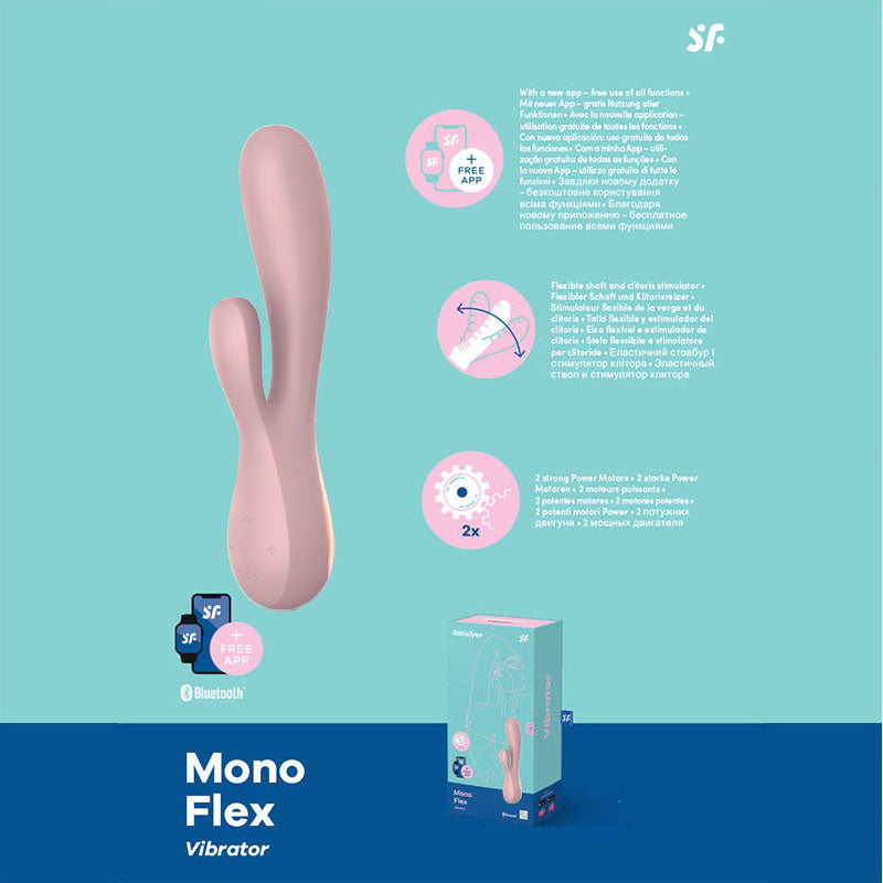 Satisfyer Mono Flex App Controlled USB Rechargeable Rabbit Vibrator Satisfyer