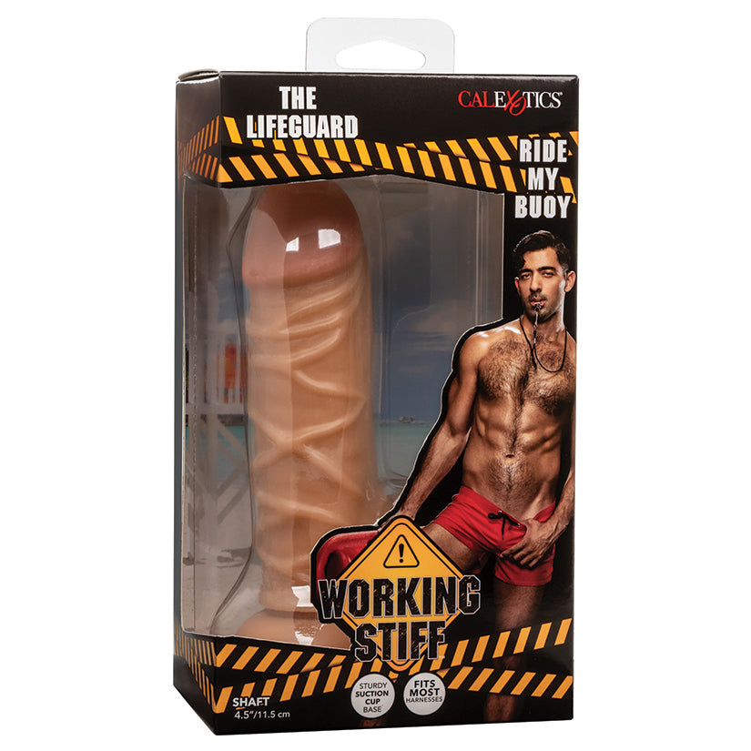 Cal Exotics Working Stiff The Lifeguard Harness Compatible Life Like Dildo With Suction Cup Base Main image