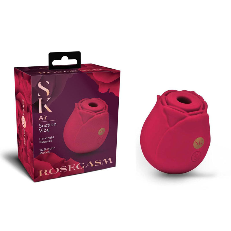 Secret Kisses ROSEGASM AIR Rose Red USB Rechargeable Air Pulsation Stimulator Secret Kisses Main image