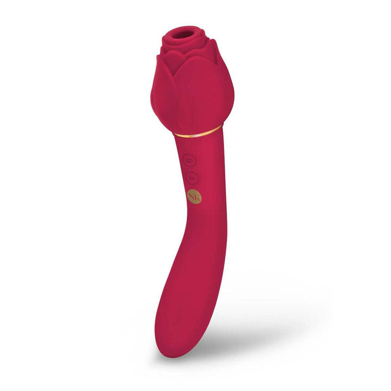 Secret Kisses ROSEGASM TWOSOME Air Pulsation Stimulator & Vibrator Secret Kisses