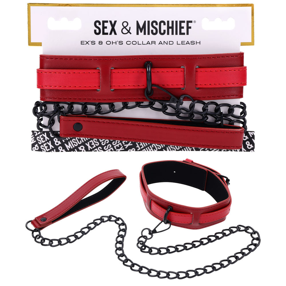 Sportsheets S&M Exs & Ohs Collar & Leash Neck Restraint Sportsheets Main image