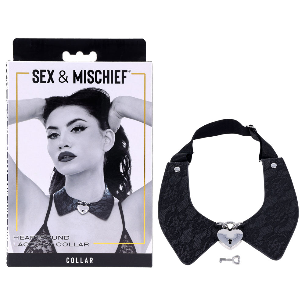 Sportsheets Sex & Mischief Heartbound Lace Day Submission Collar Sportsheets