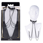 Sportsheets Sex & Mischief Lace Collar With Nipple Ties Sportsheets