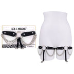 Sportsheets Sex & Mischief Bondage Collar Sex & Mischief Chain Lace Garters Sportsheets