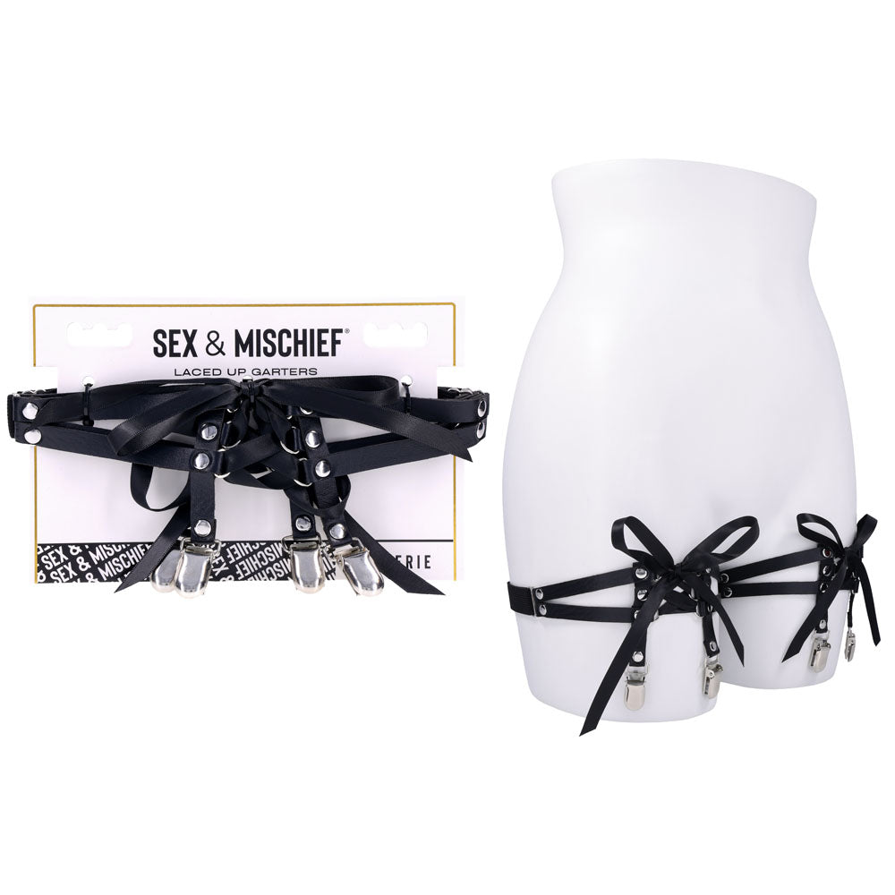 Sportsheets Sex & Mischief Laced Up Garters Sportsheets Main image