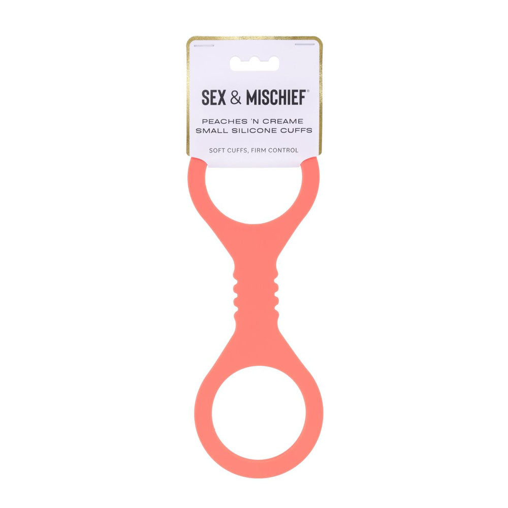 Sex & Mischief Peaches N CreaMe Silicone Cuffs Restraints Peach Sportsheets Main image