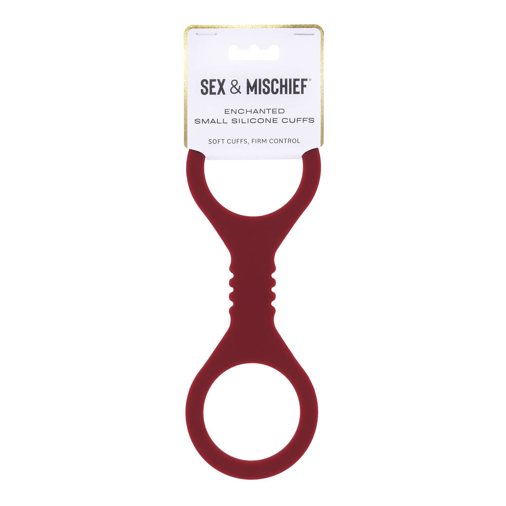 Sportsheets Sex & Mischief Enchanted Silicone Cuffs Restraints Burgundy Sportsheets Main image
