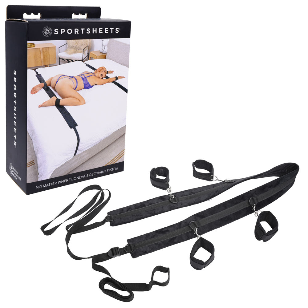 SPORTSHEETS No Matter Where Bondage Restraint System Sportsheets Main image