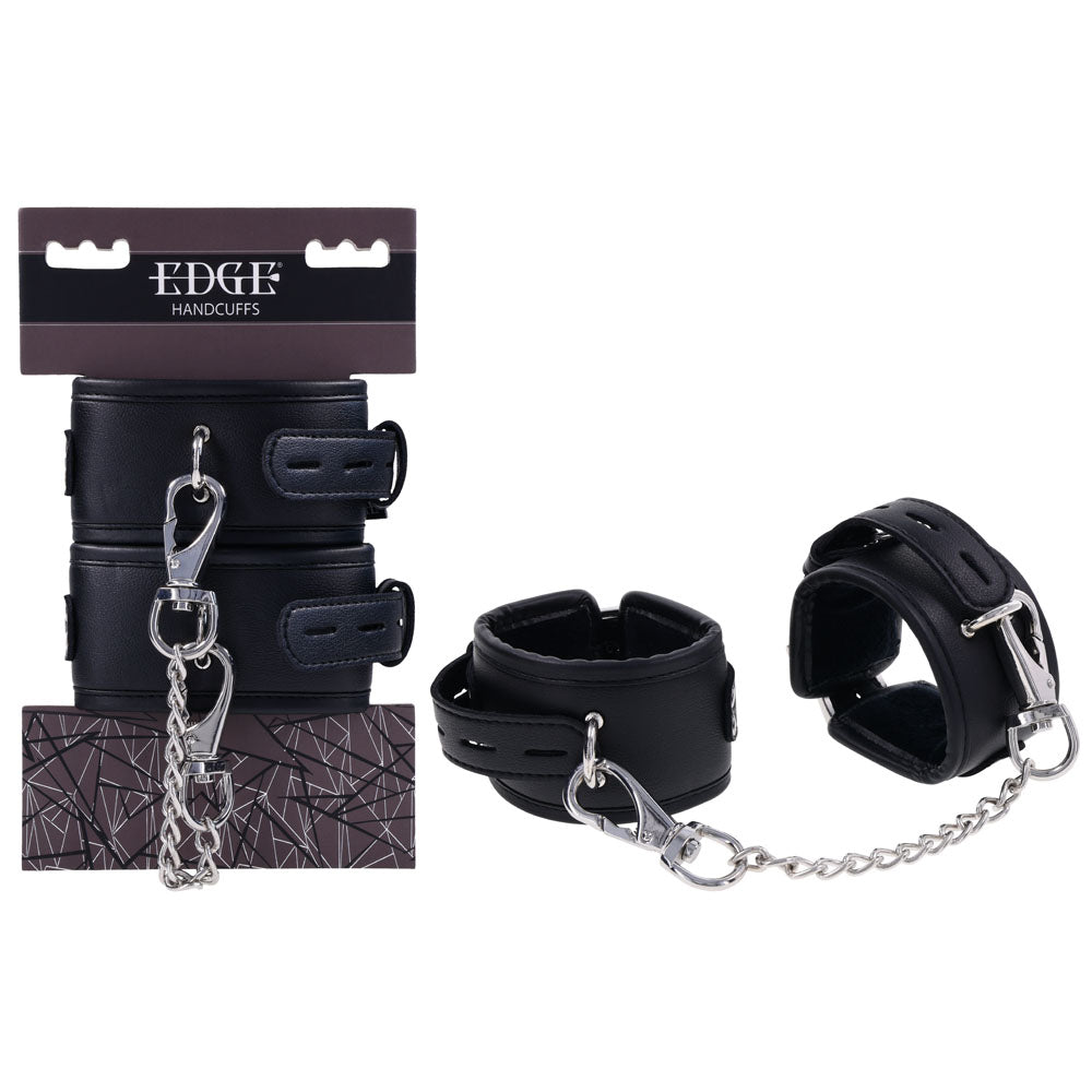EDGE Handcuffs Restraints Black Sportsheets Main image