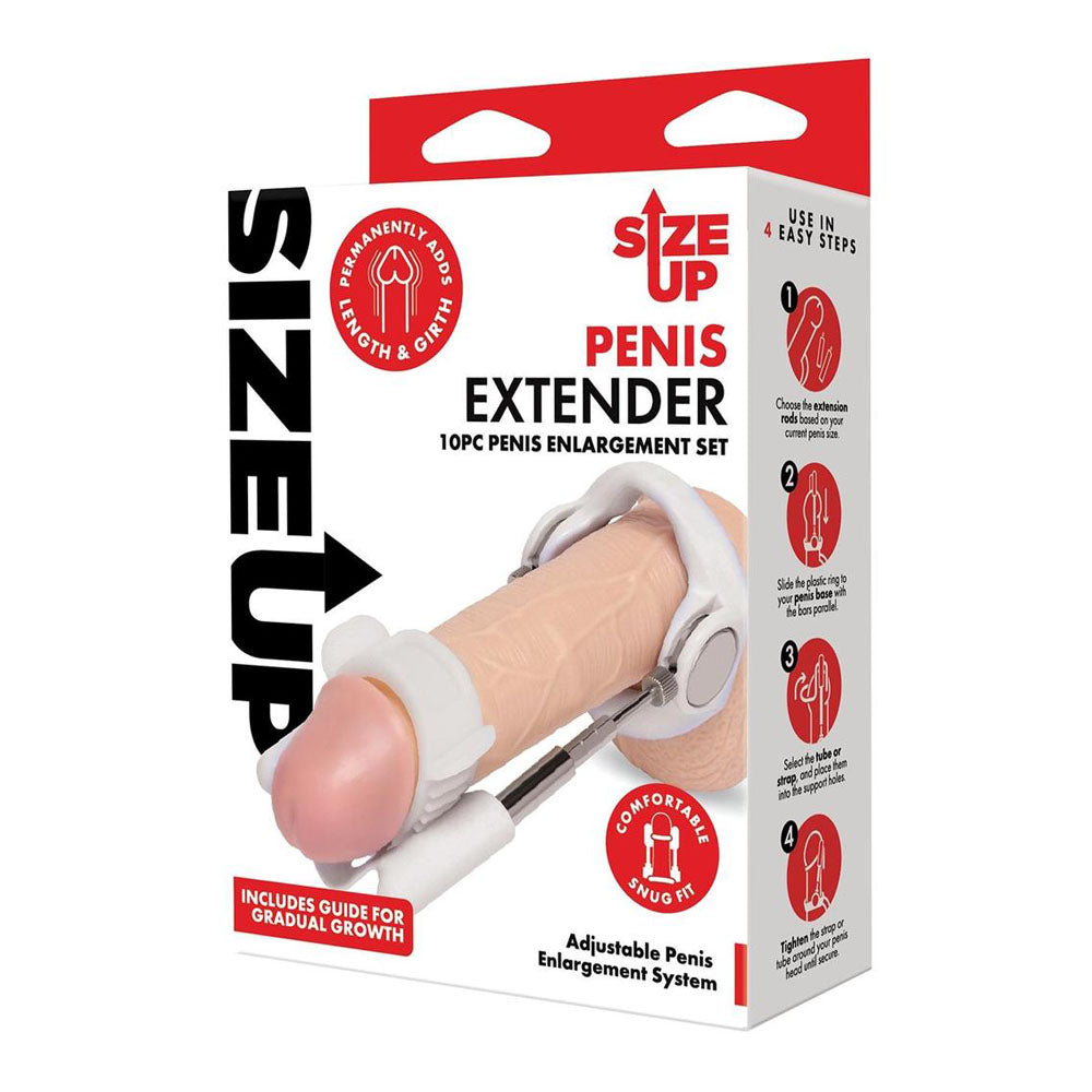 Xgen Products Size Up Penis Extender Kit 10 Piece Set White Xgen Products Main image