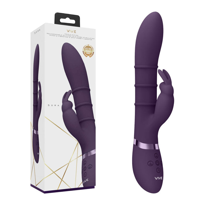 Shots Toys VIVE Sora USB Rechargeable Rabbit Vibrator Shots Toys