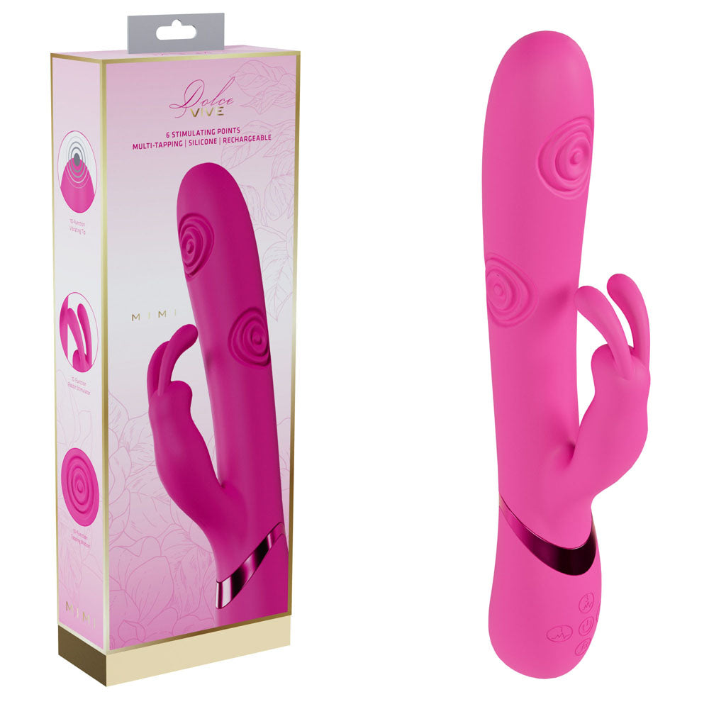 Shots Toys VIVE Mimi USB Rechargeable Vibrating & Tapping Rabbit Vibrator Shots Toys Main image