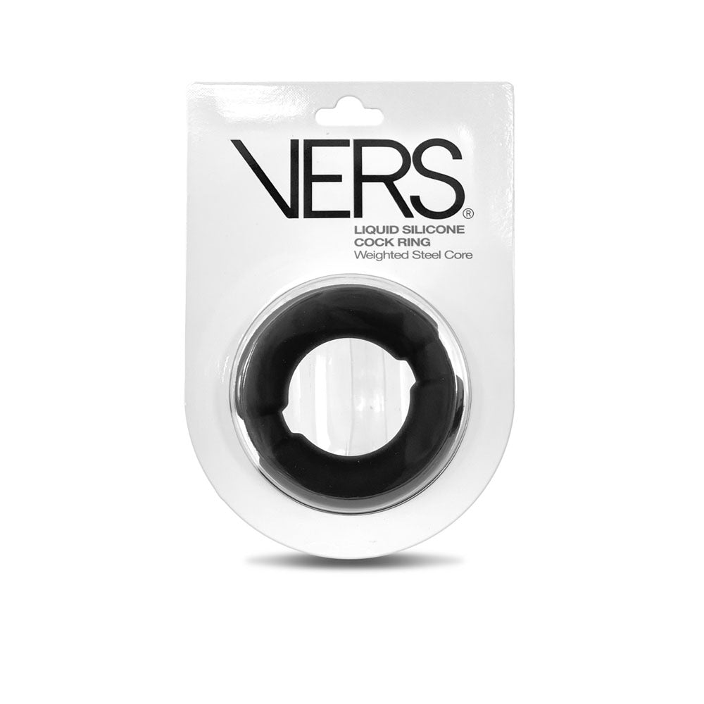 C1 Releasing VERS Liquid Silicone Weighted Cock Ring With Steel Core Secondary image